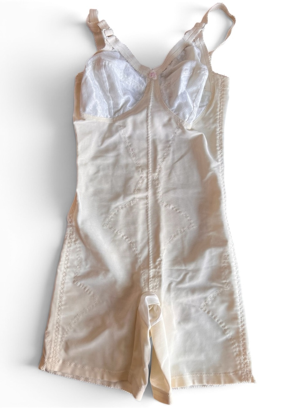 Vintage Sears Perma-Prest Long Leg All-in-One Girdle 34C Pinup Retro Coquette